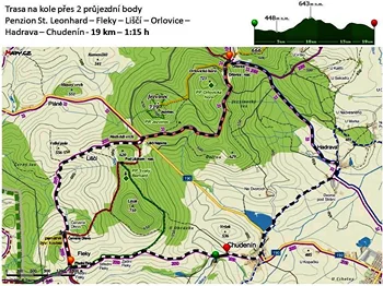 Cyklotrasa kolem penzionu č.1