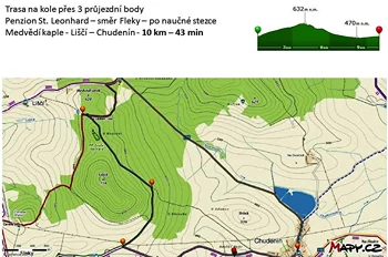 Cyklotrasa kolem penzionu na Šumavě č.2