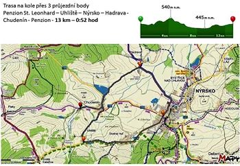 Cyklotrasa kolem penzionu na Šumavě č.5